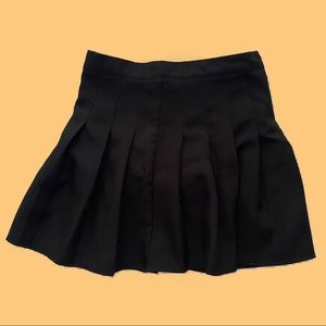 black tennis skirt with shorts underneath